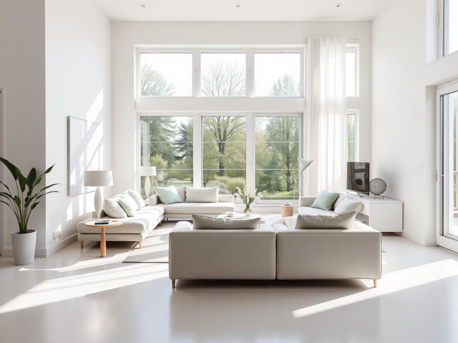 A bright, freshly cleaned modern North London living room